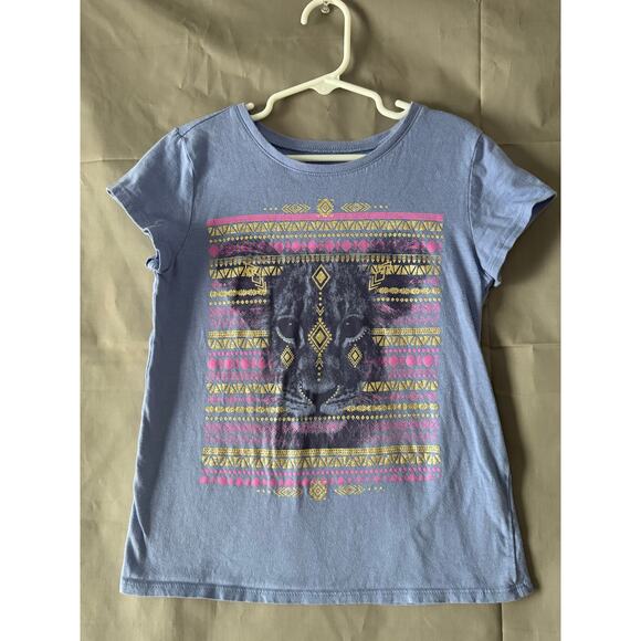 Girls Shirts (bundle of 3) Sun, Lion, Peacock, Size 7/8 - Picture 4 of 7